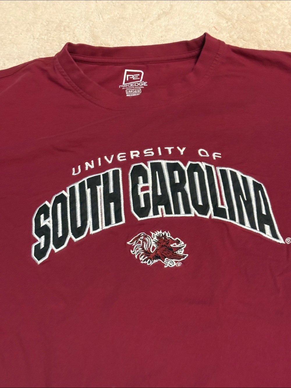 Pro Edge Maroon University of South Carolina Graphic Tee - Picture 2 of 5